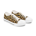 Leopard Print Low Top Sneakers – Women's Casual Animal Print Canvas Shoes