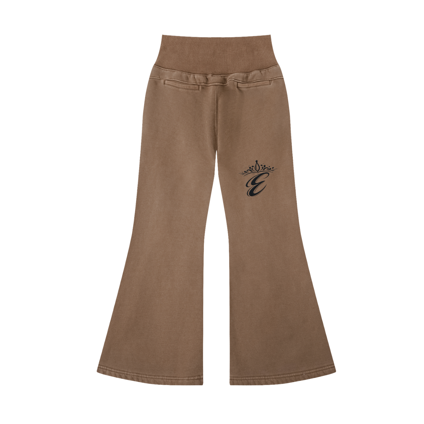 Vintage Washed Flared Fleece Pants