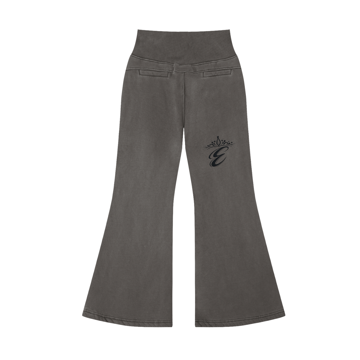 Vintage Washed Flared Fleece Pants